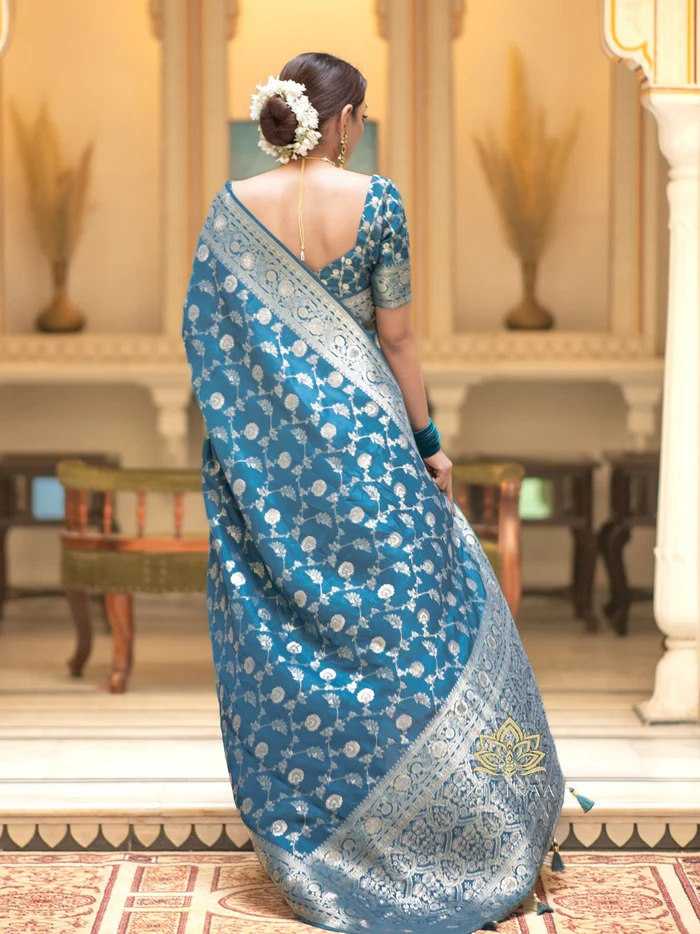 Elegant Banarasi Soft Silk Saree with heavy Brocade Work