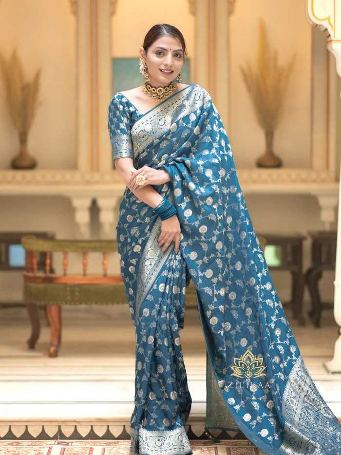 Elegant Banarasi Soft Silk Saree with heavy Brocade Work