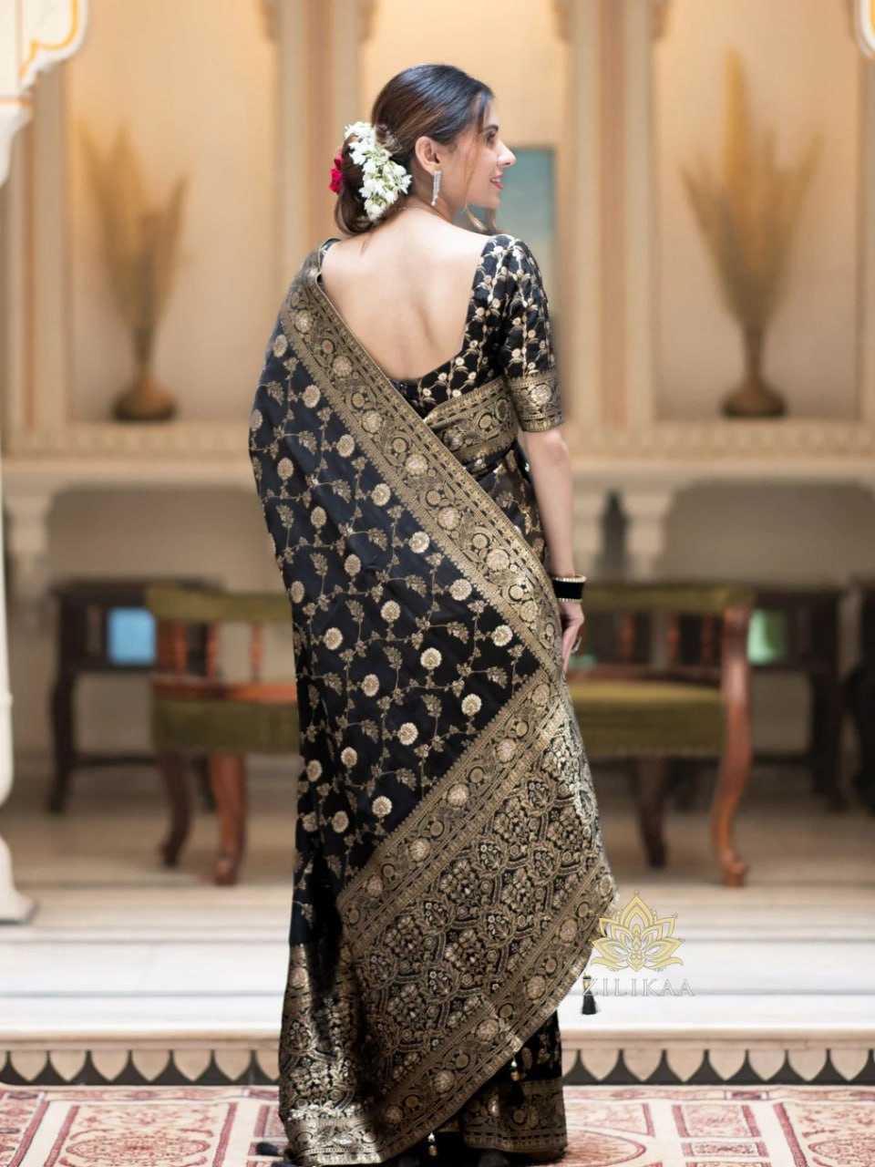 Elegant Banarasi Soft Silk Saree with heavy Brocade Work