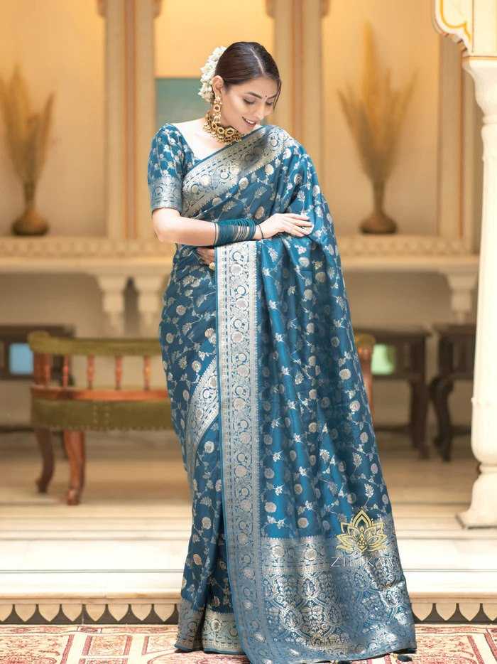 Elegant Banarasi Soft Silk Saree with heavy Brocade Work