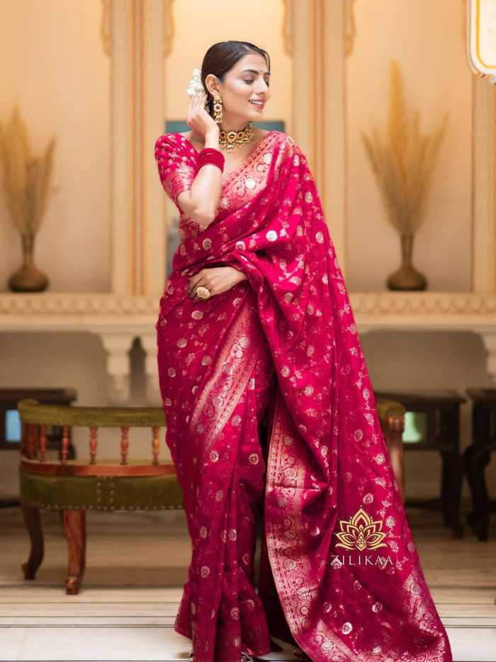 Elegant Banarasi Soft Silk Saree with heavy Brocade Work
