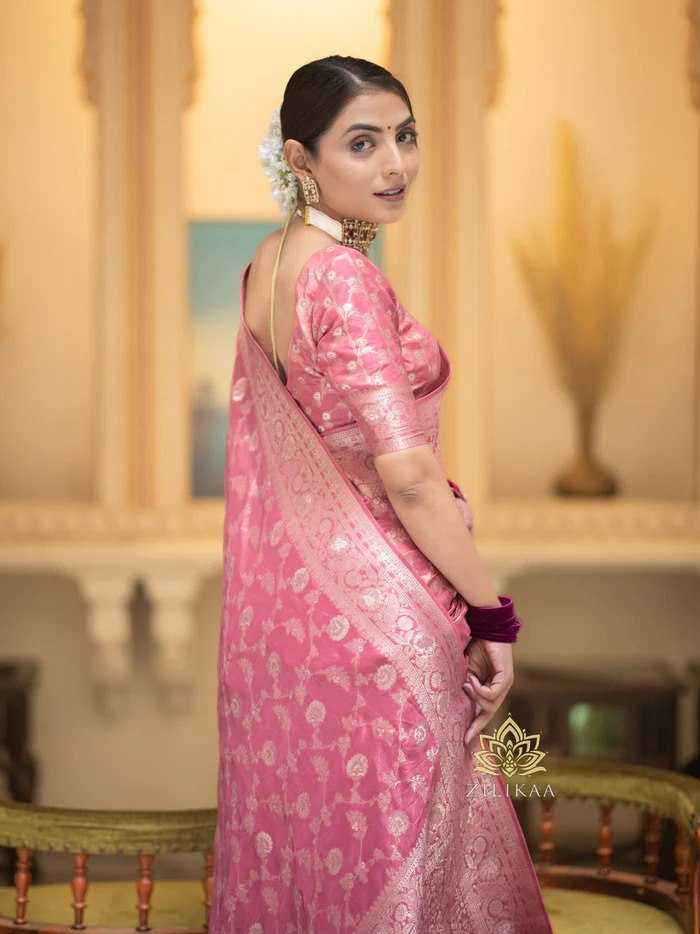 Elegant Banarasi Soft Silk Saree with heavy Brocade Work