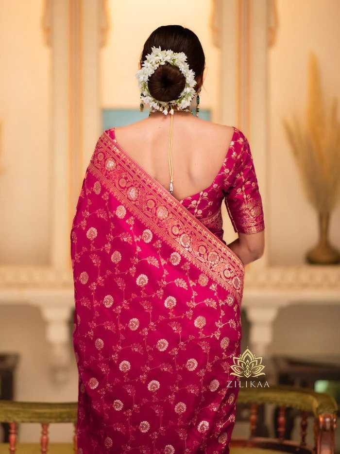 Elegant Banarasi Soft Silk Saree with heavy Brocade Work