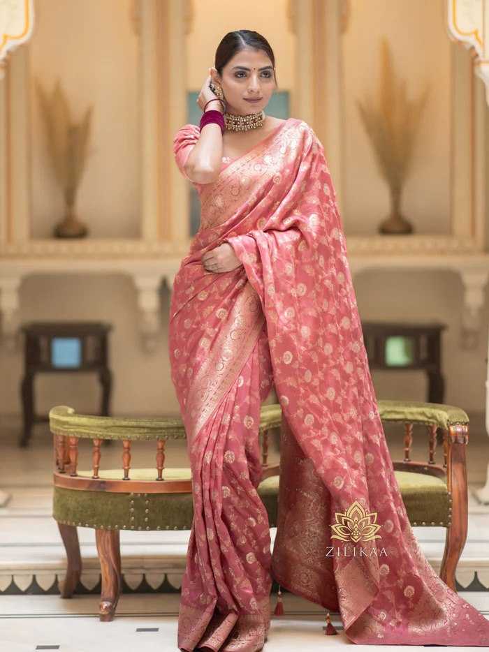 Elegant Banarasi Soft Silk Saree with heavy Brocade Work
