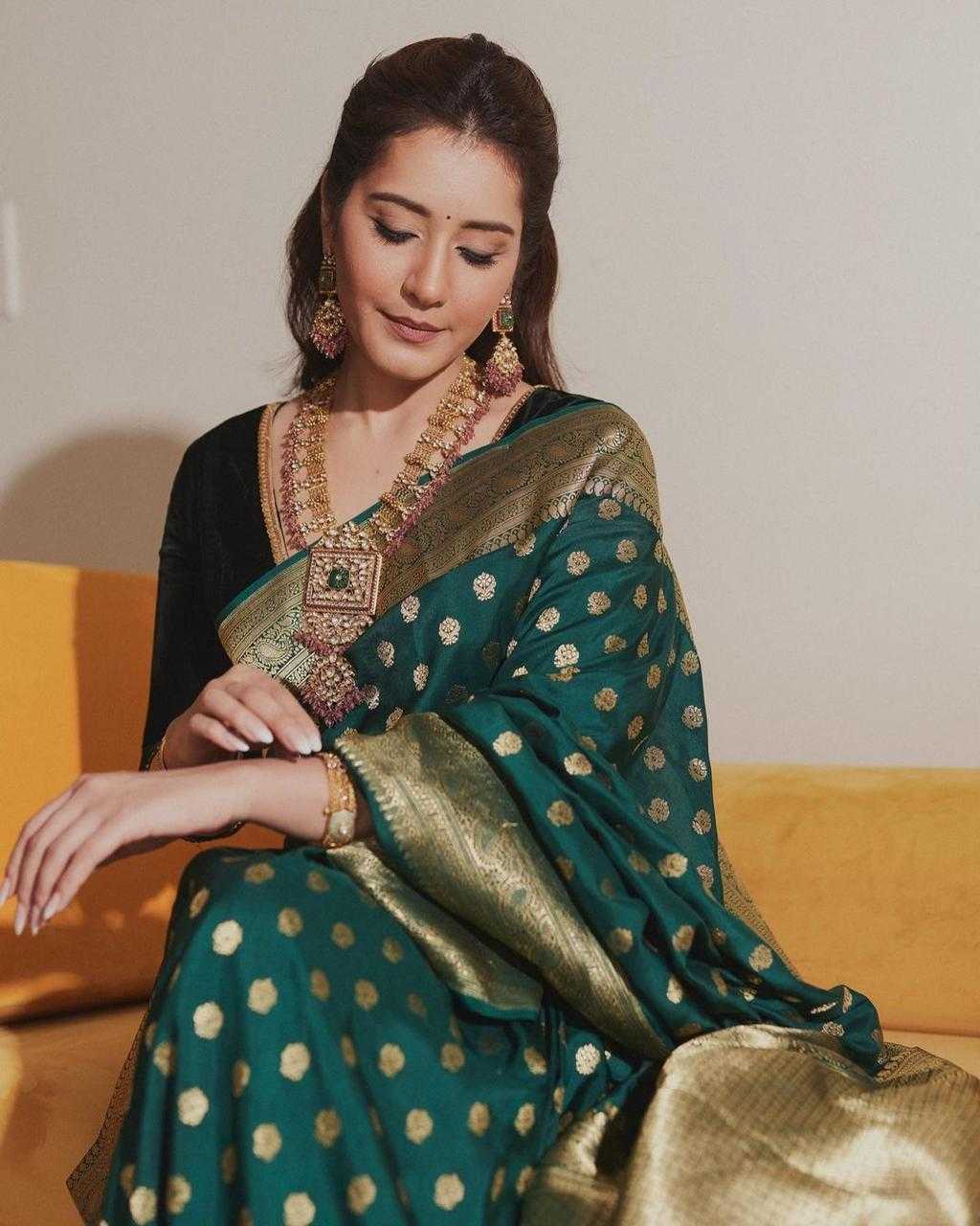 Classy Banarasi Soft Silk Saree with Butti All Over Saree