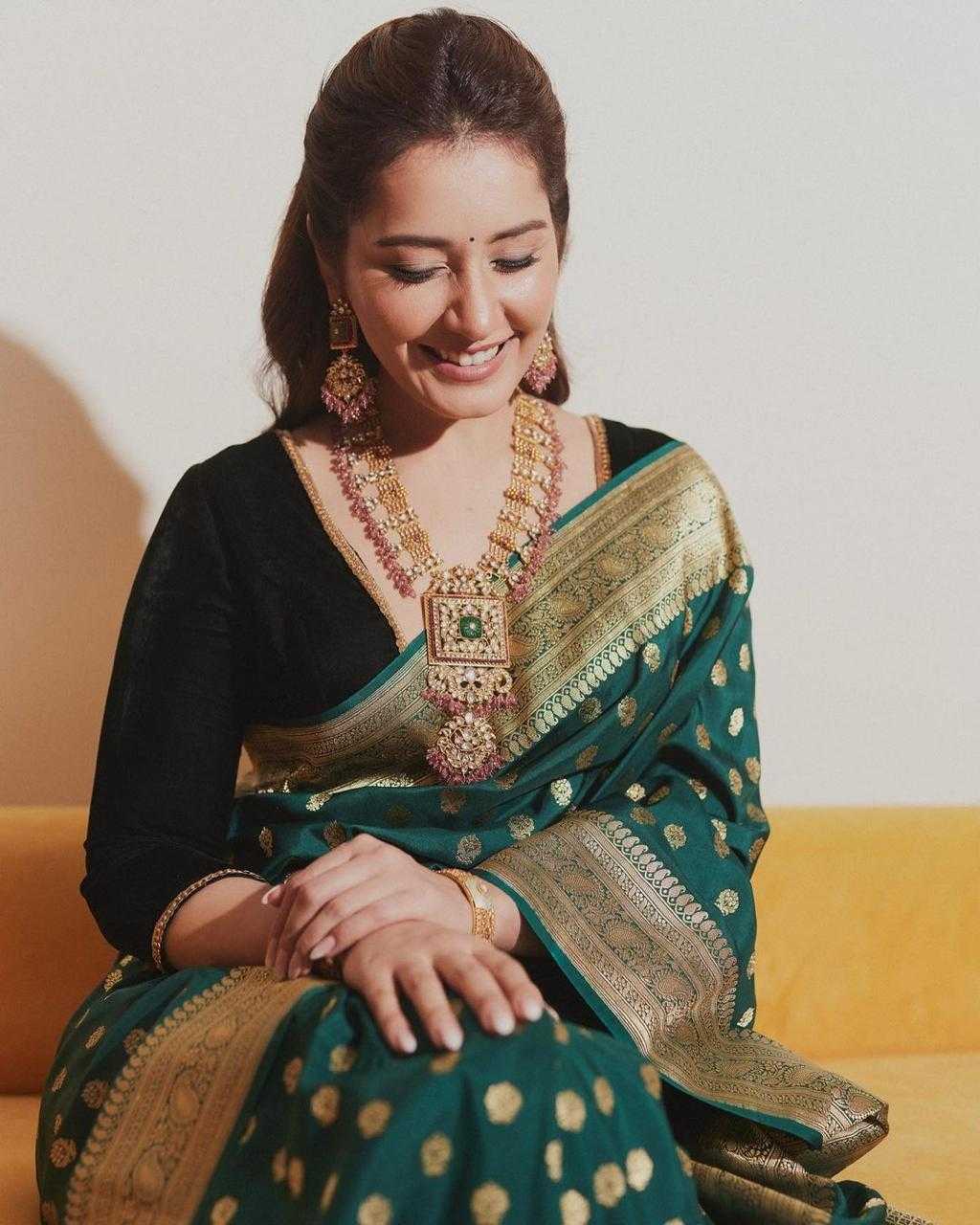 Classy Banarasi Soft Silk Saree with Butti All Over Saree