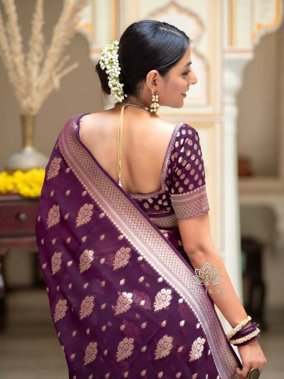 Traditional Banarasi Soft Silk Saree with Heavy Brocade Work