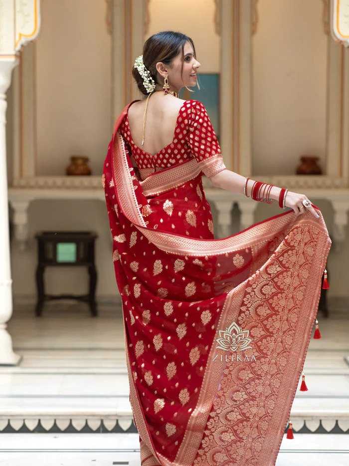 Traditional Banarasi Soft Silk Saree with Heavy Brocade Work