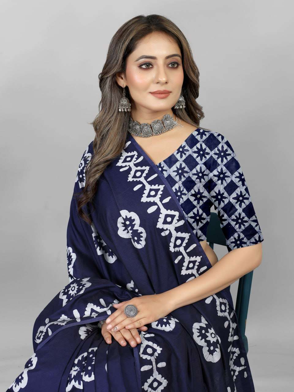 Stylish Hand Wax Batik Saree