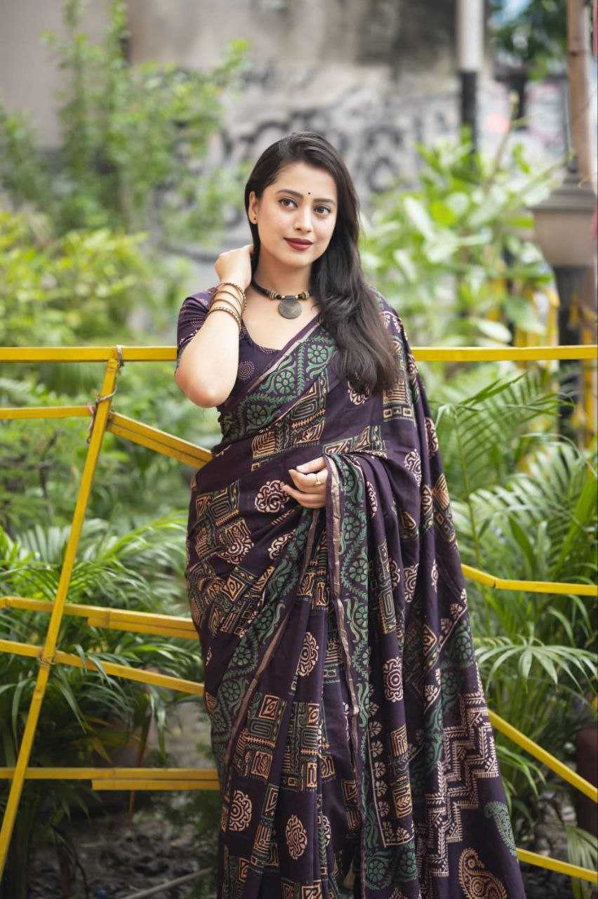 Work Wear Chanderi Cotton Saree