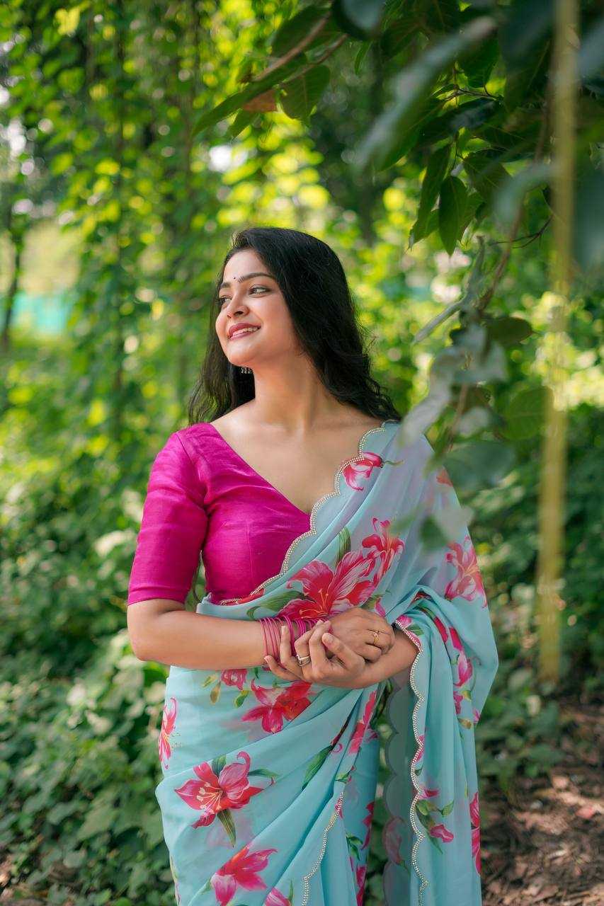 Traditional Faux Georgette Saree