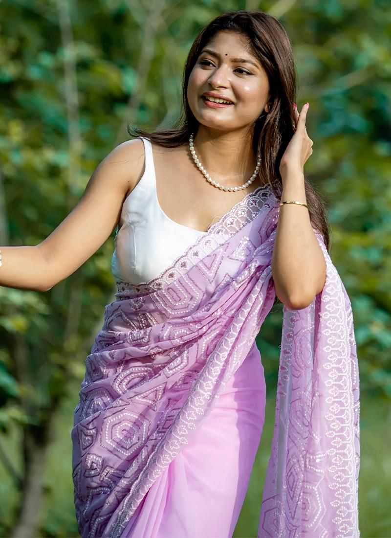 Stylish Georgette Saree