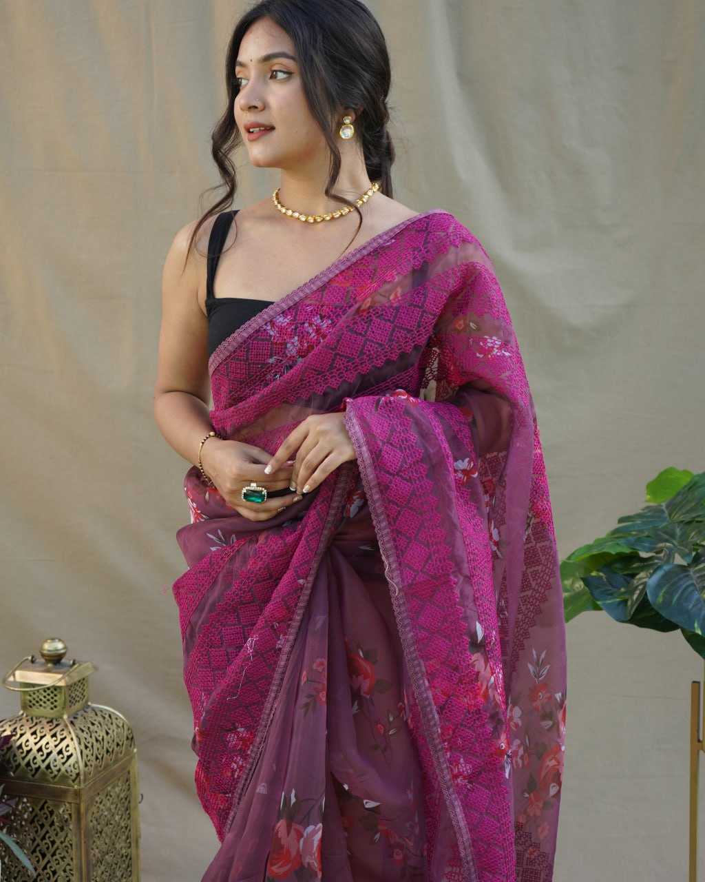 Stylish Organza Saree
