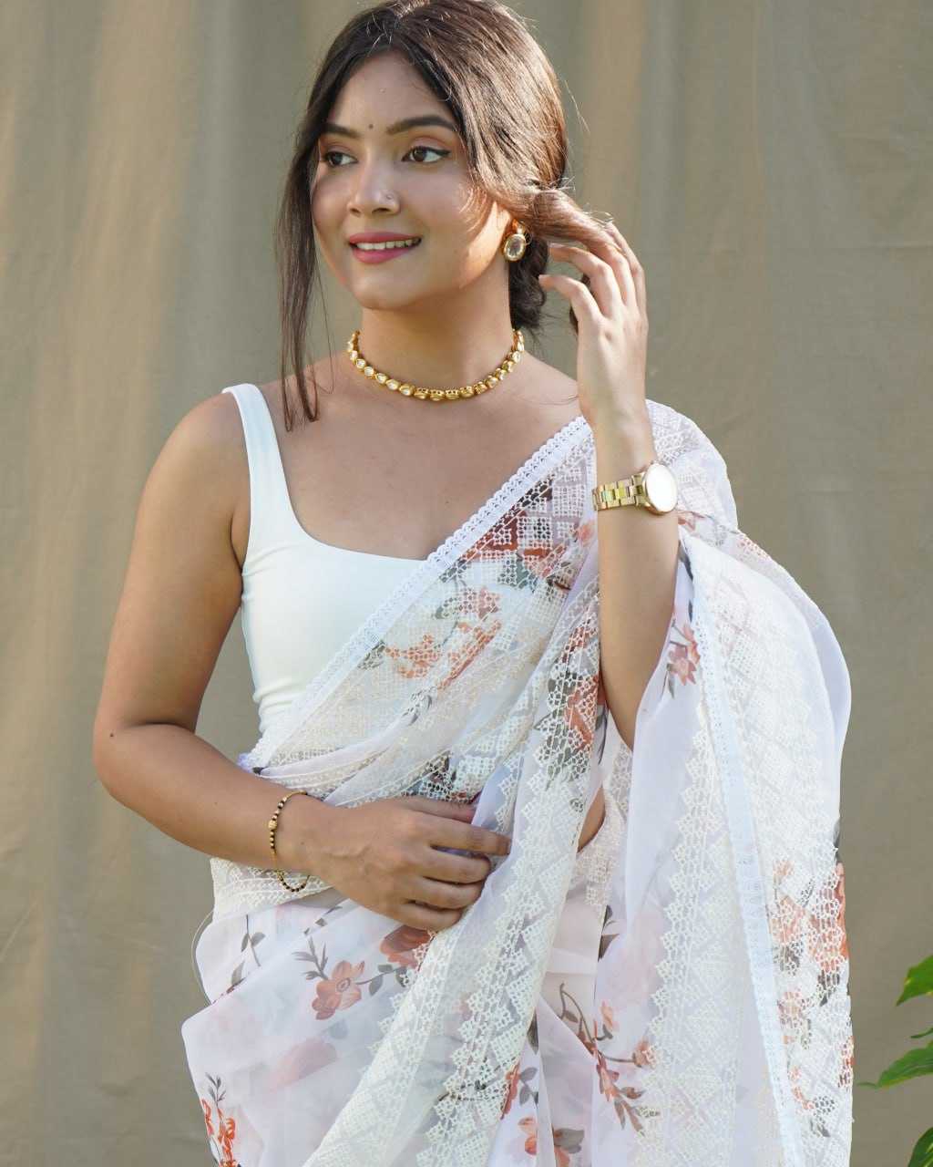 Stylish Organza Saree