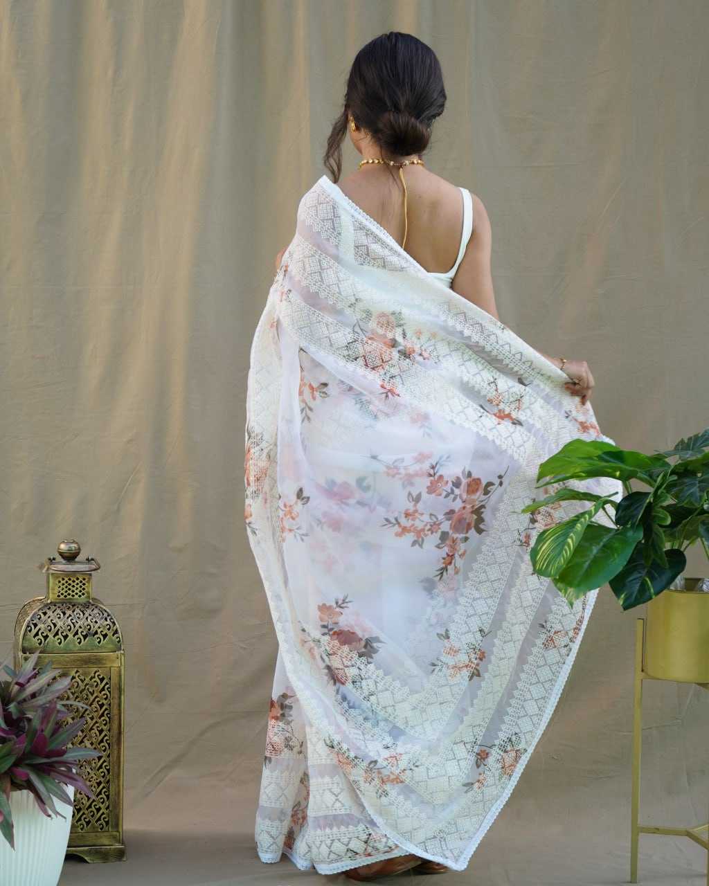 Stylish Organza Saree