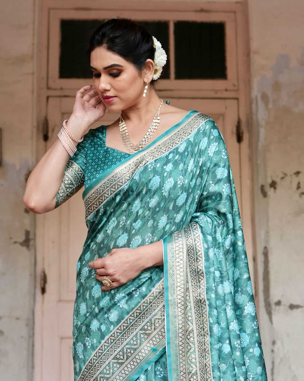 Classy Pure Silk Saree with Fine Print