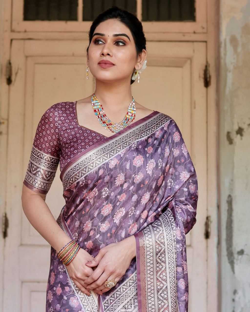 Classy Pure Silk Saree with Fine Print