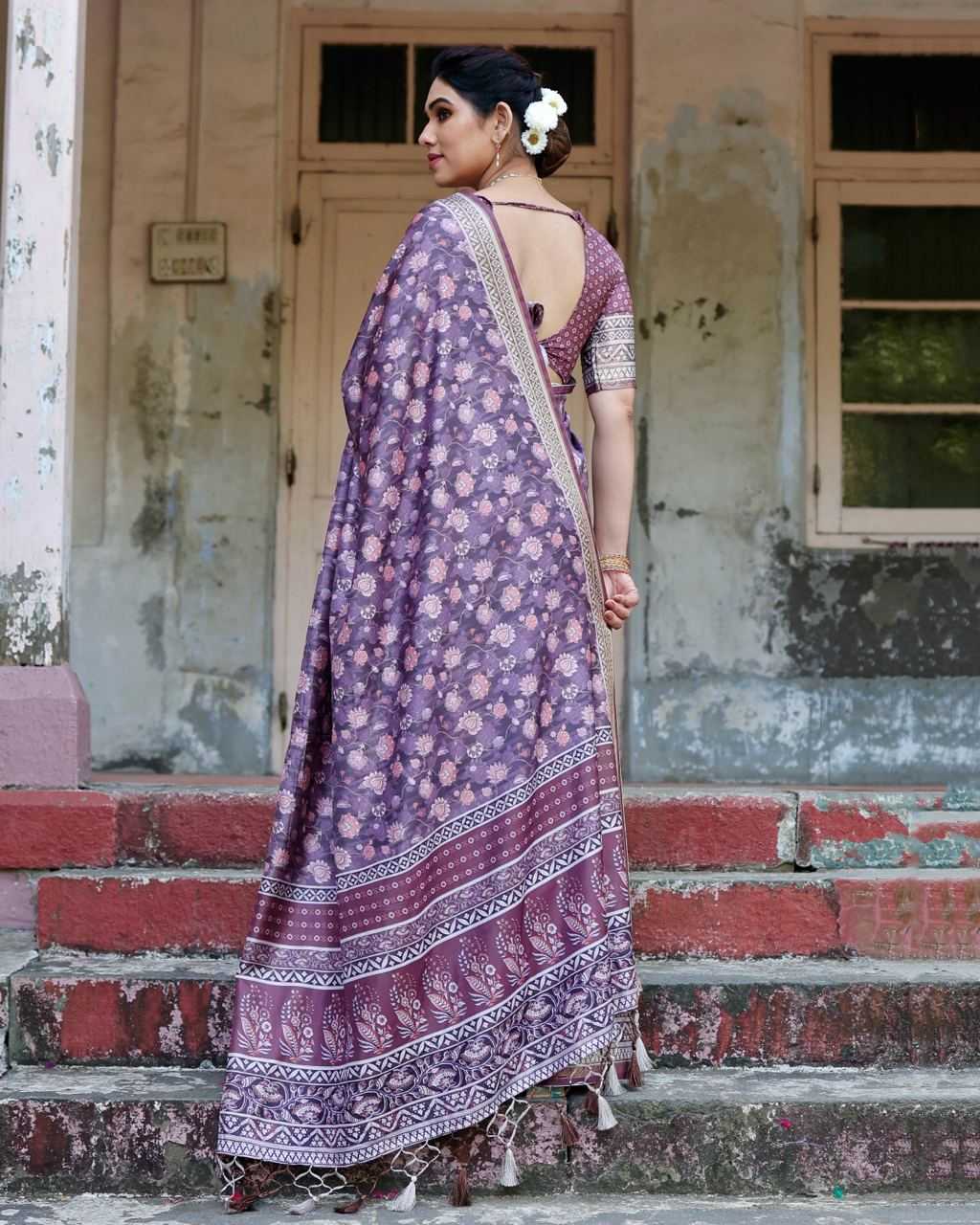Classy Pure Silk Saree with Fine Print