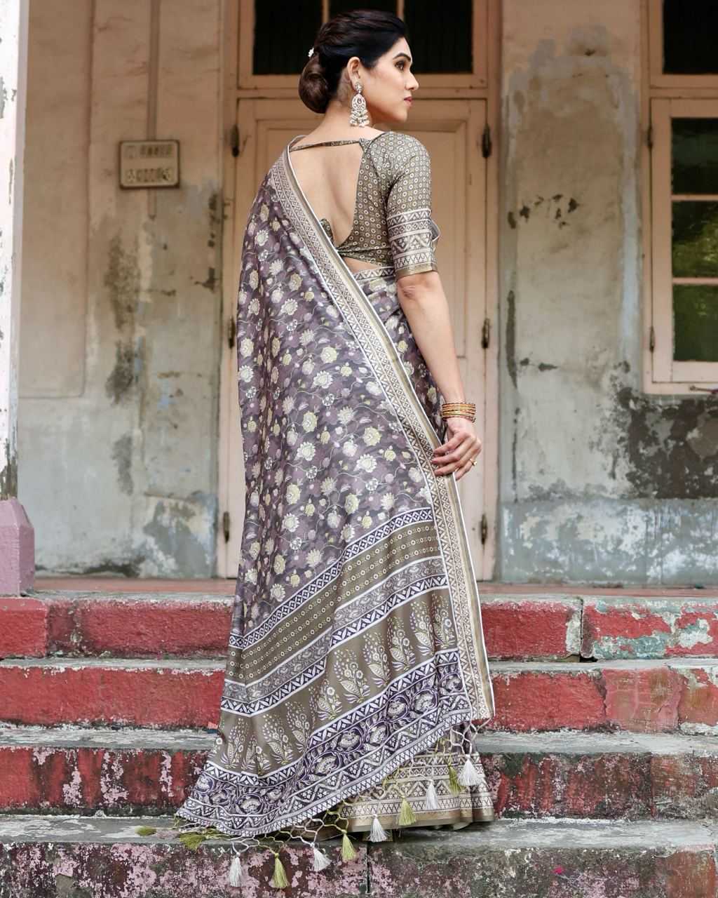 Classy Pure Silk Saree with Fine Print