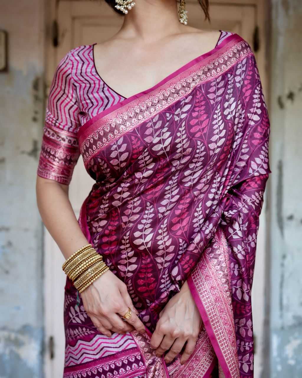 Stylish Pure Silk Saree