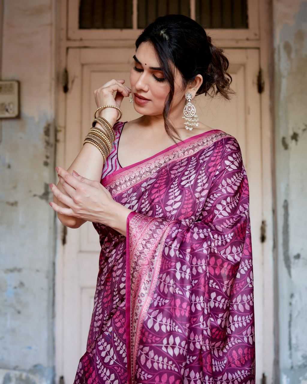 Stylish Pure Silk Saree