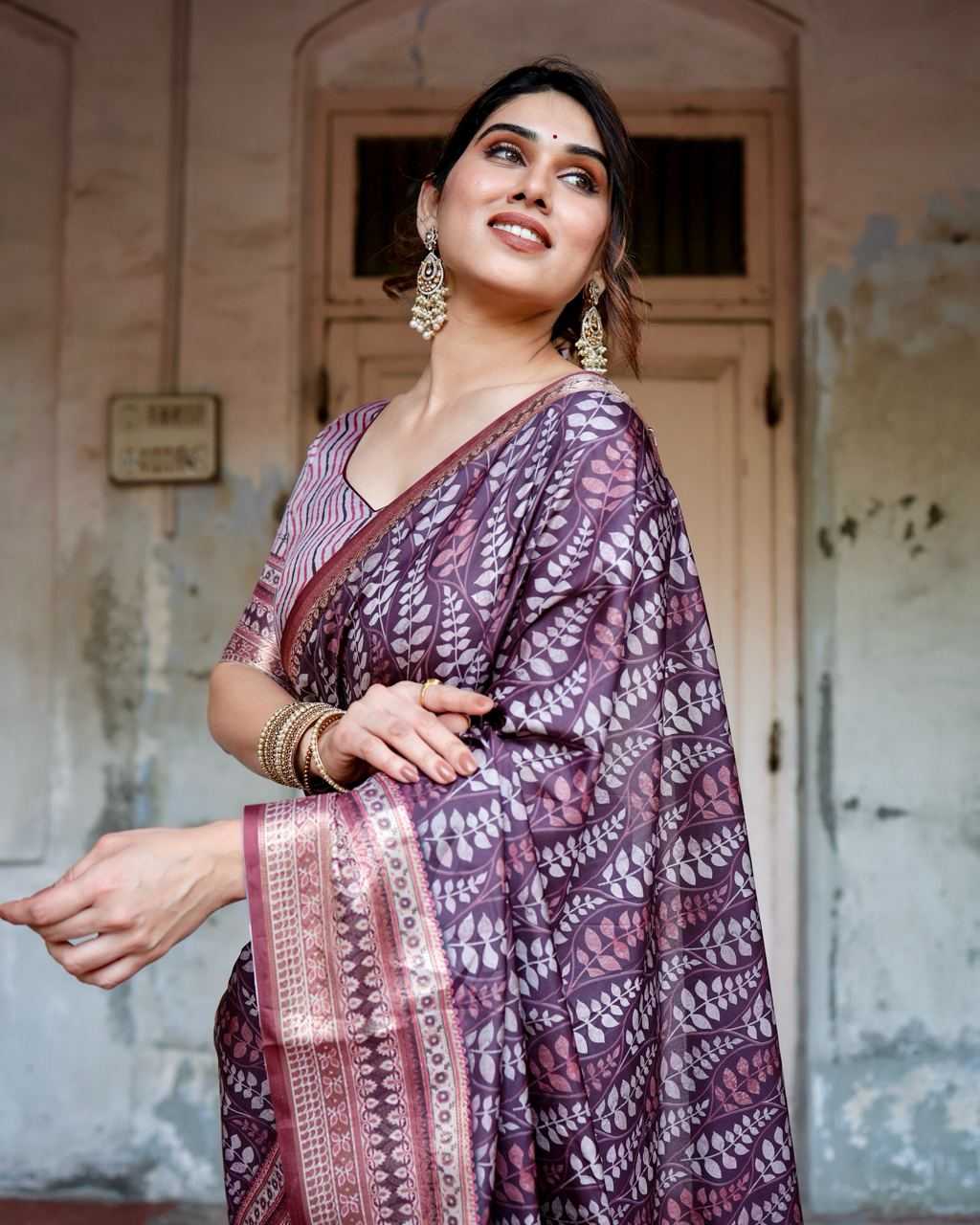Stylish Pure Silk Saree