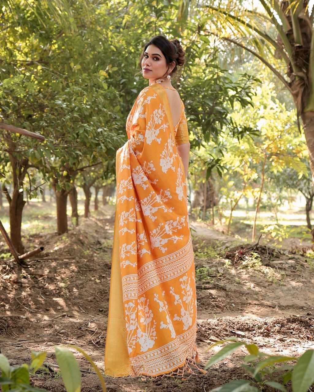 Pure Silk Digital Printed Saree
