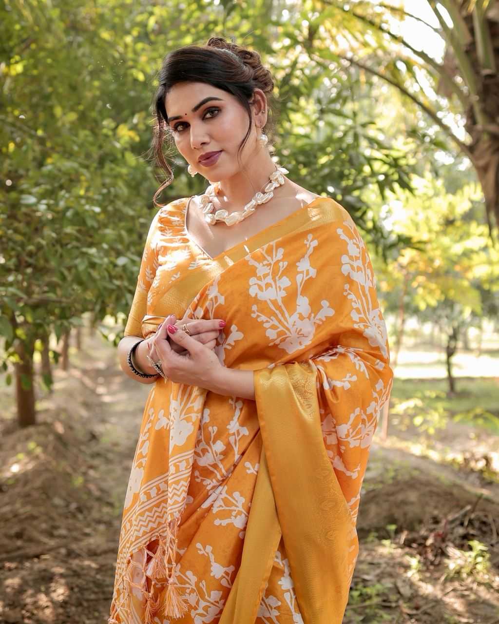 Pure Silk Digital Printed Saree