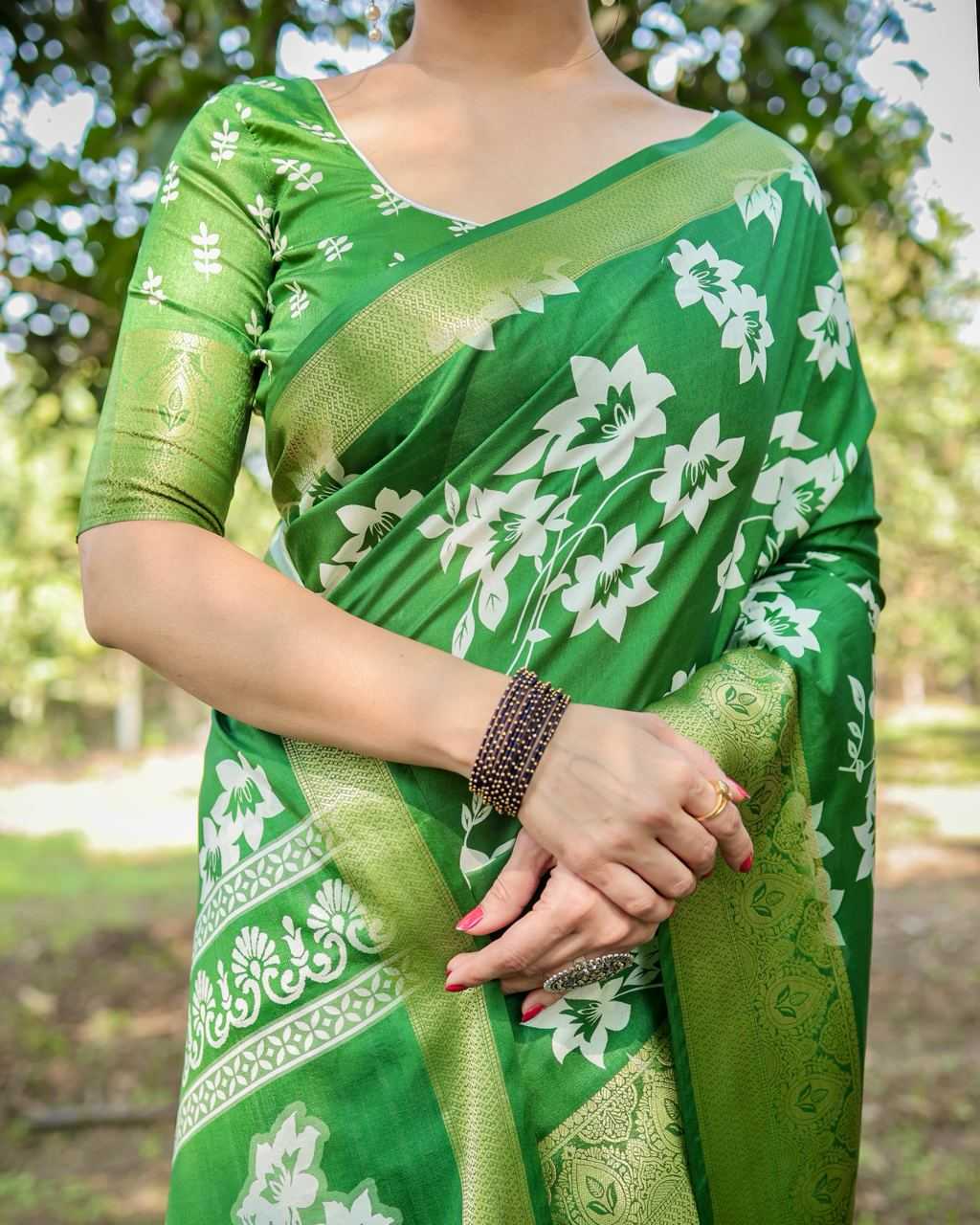 Work Wear Pure Silk Saree