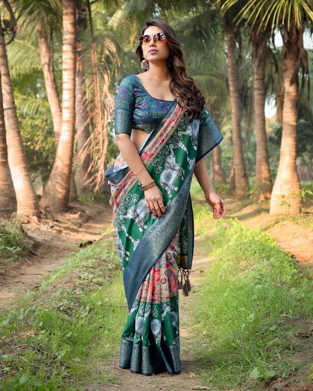Elegant Work Wear Pure Silk Saree