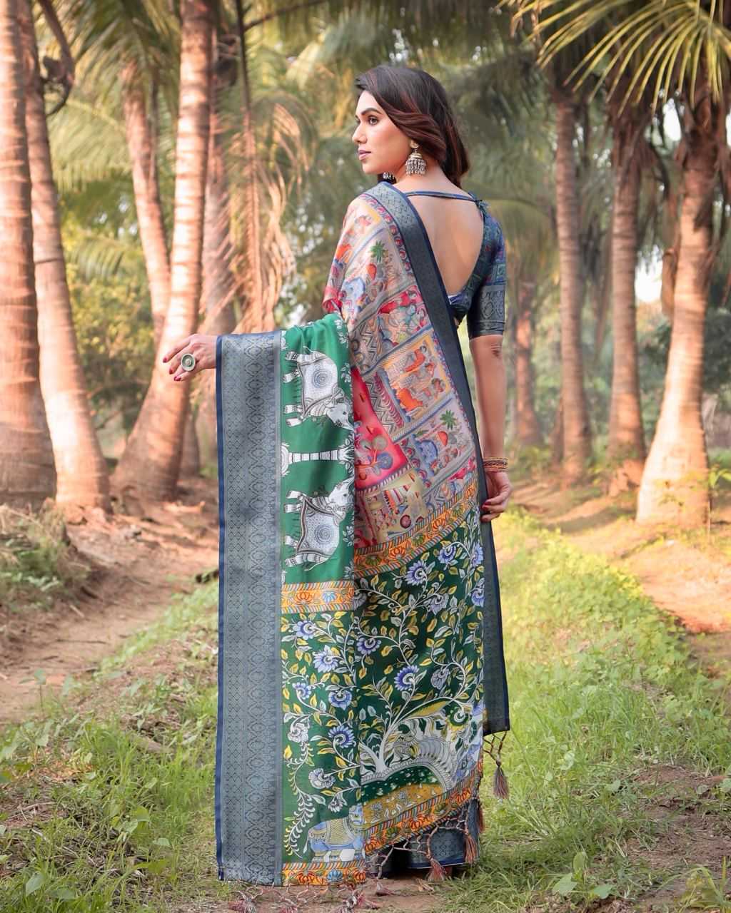 Elegant Work Wear Pure Silk Saree
