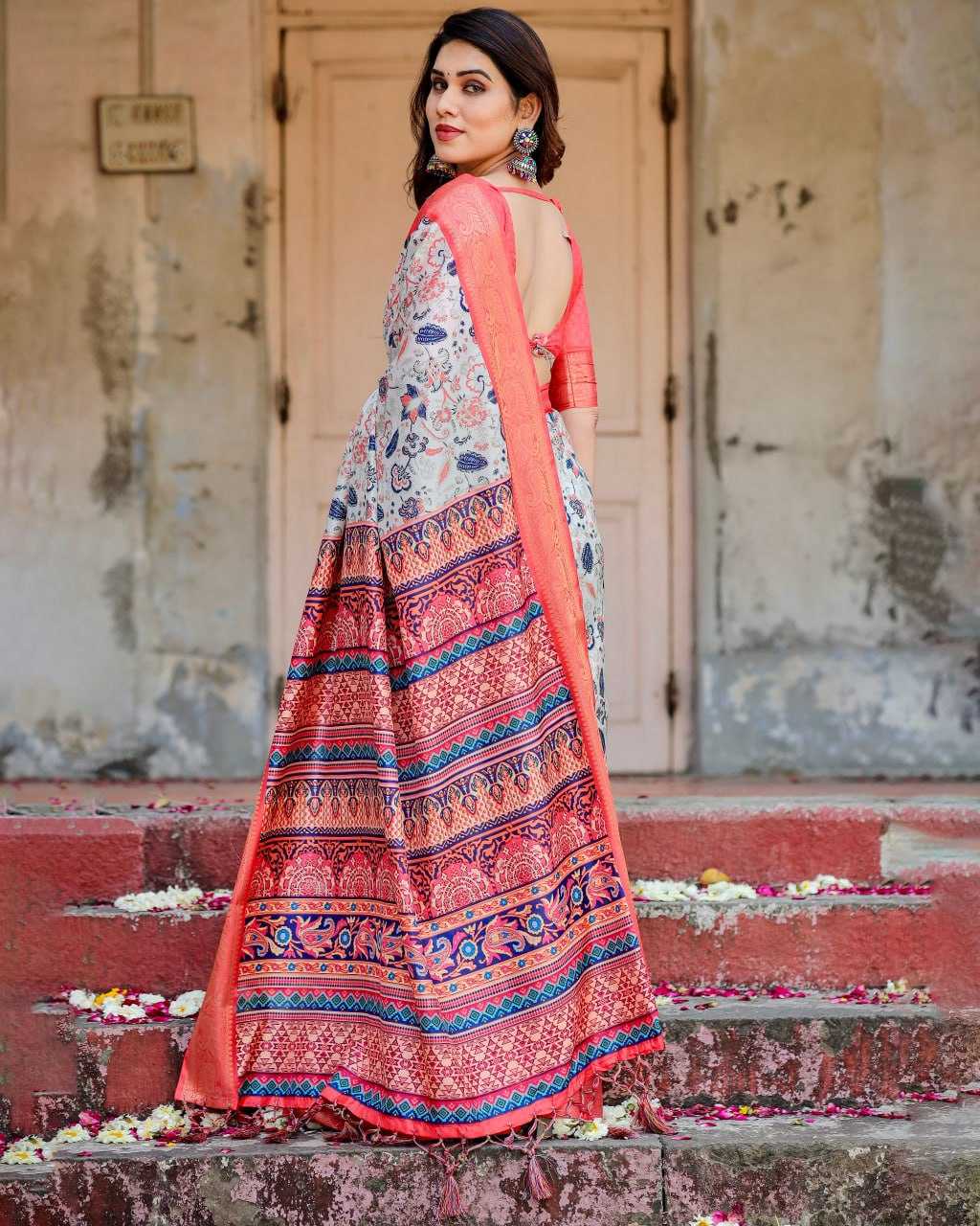 Stylish Pure Silk Saree with Rich Pallu