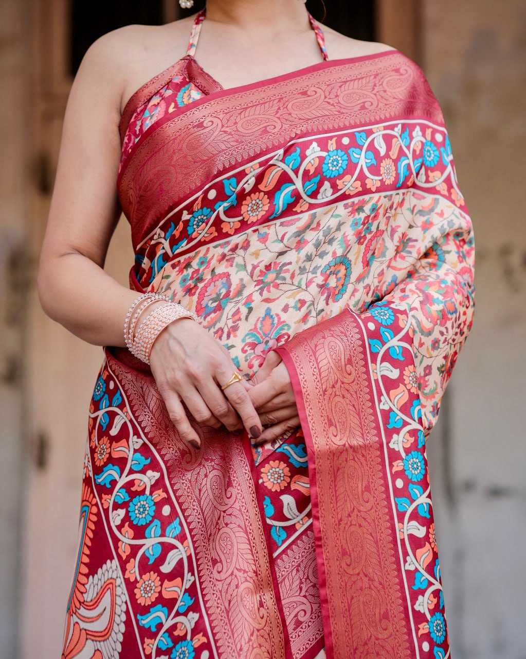Stylish Pure Silk Saree