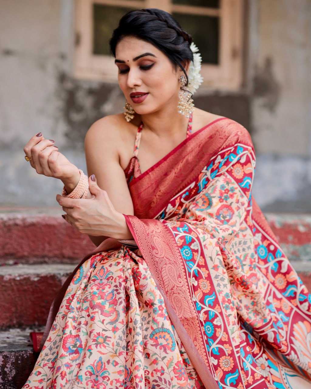 Stylish Pure Silk Saree