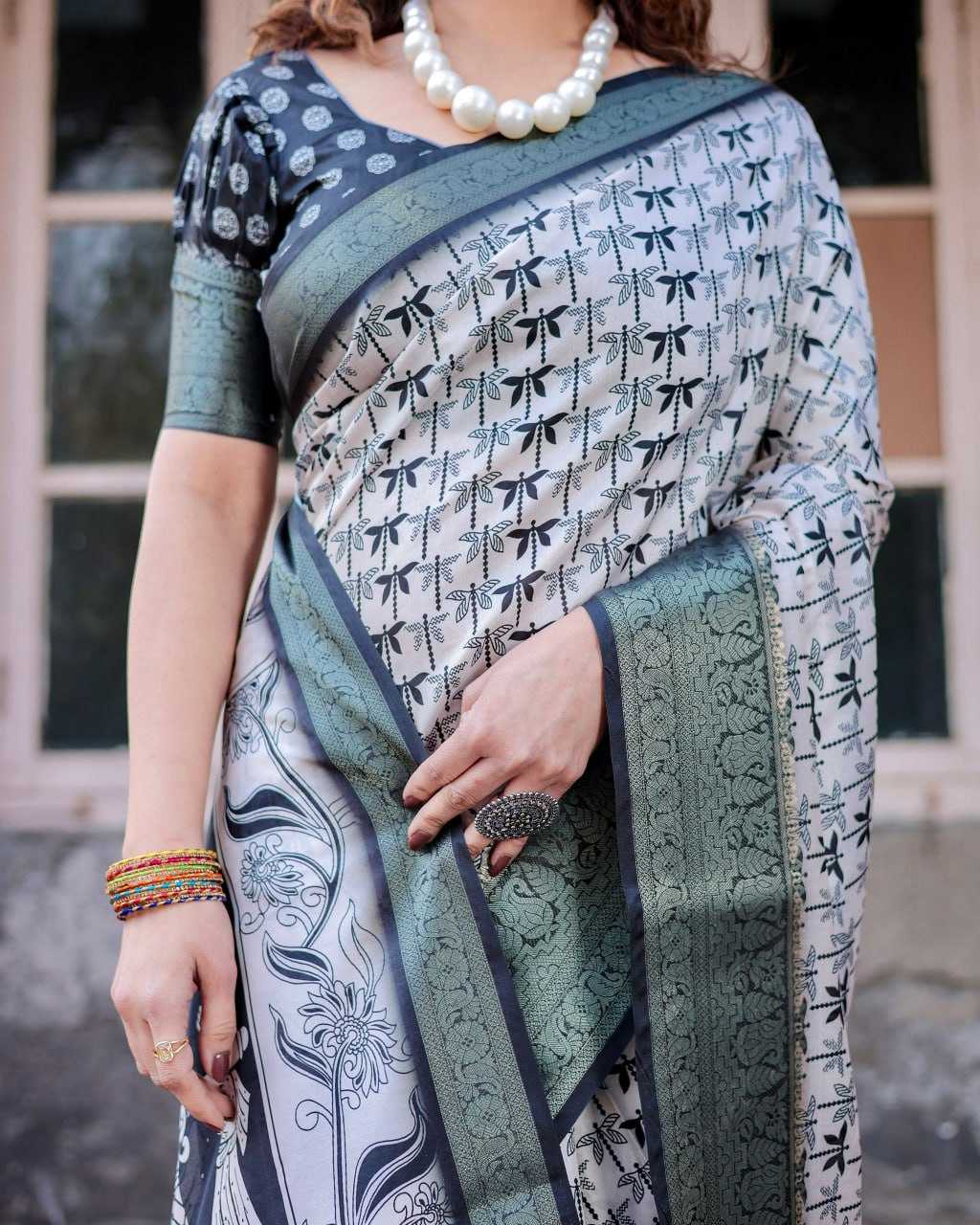 Stylish Pure Silk Saree