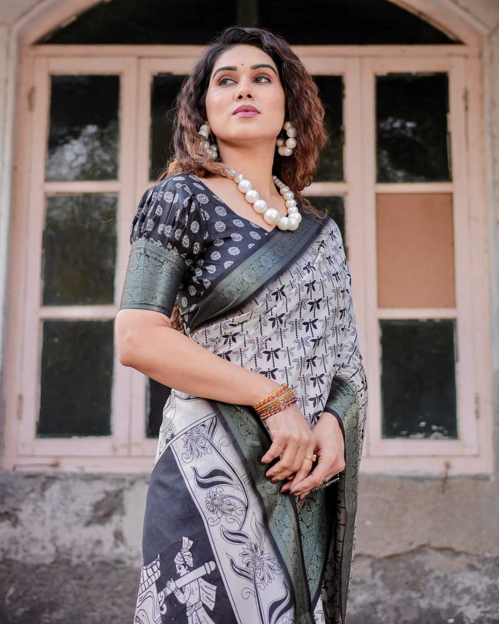 Stylish Pure Silk Saree
