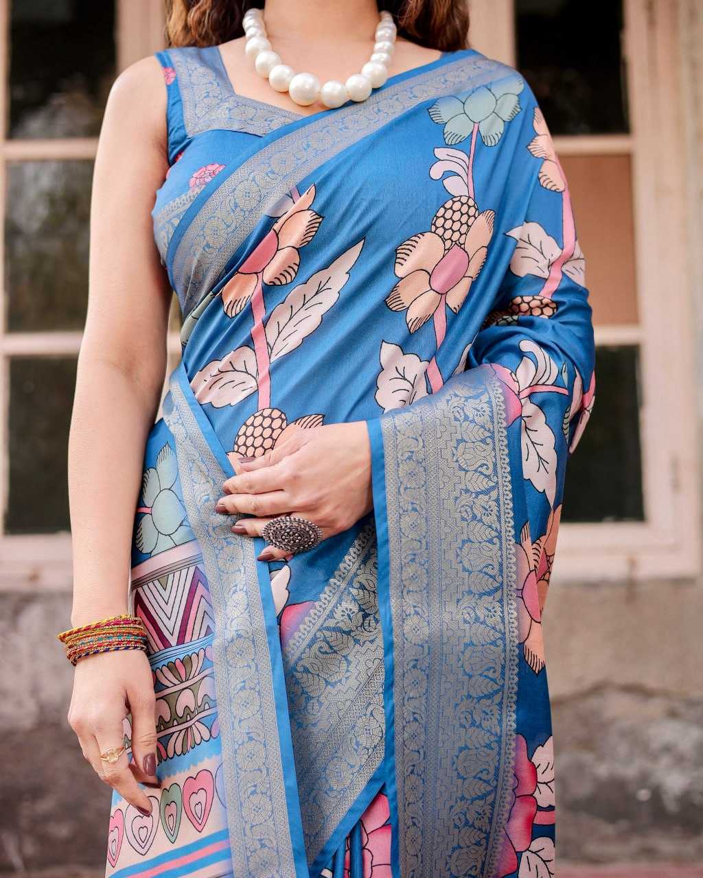Stylish Pure Silk Saree