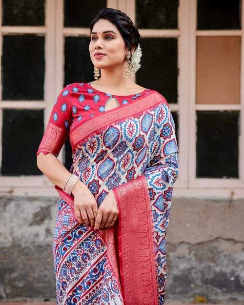 Stylish Pure Silk Saree