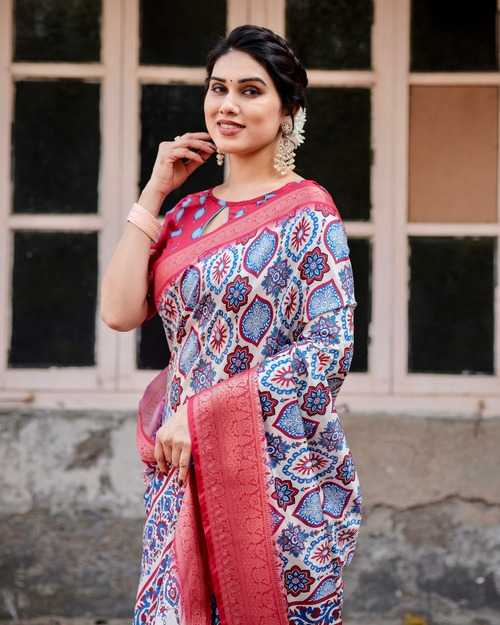 Stylish Pure Silk Saree