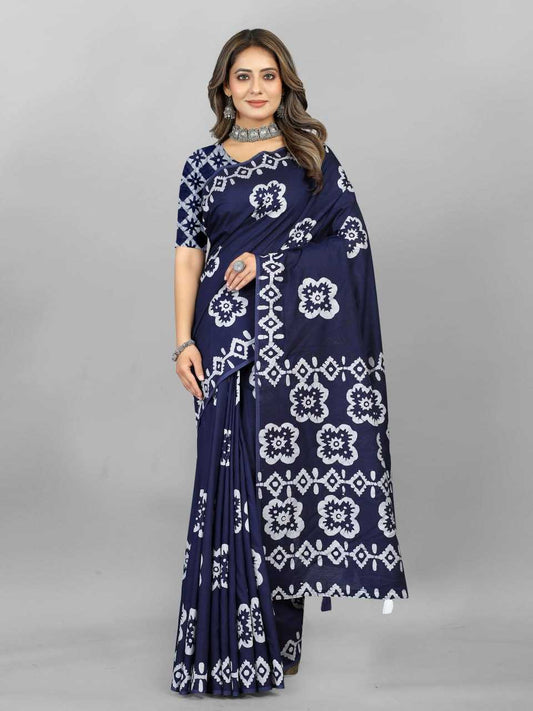 Stylish Hand Wax Batik Saree
