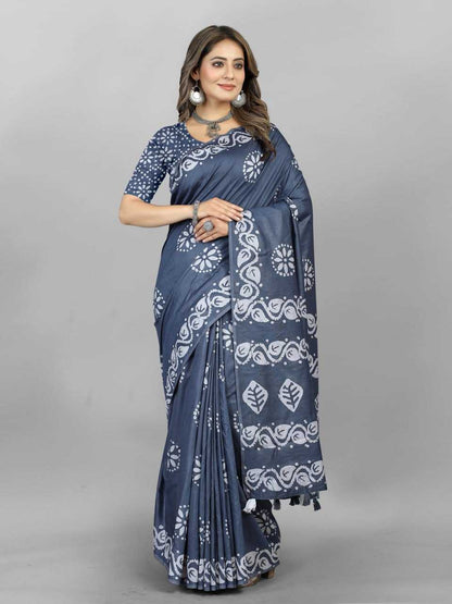 Hand Wax Batik Saree