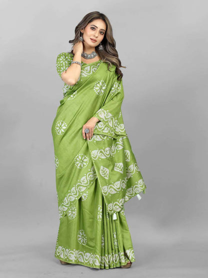Hand Wax Batik Saree