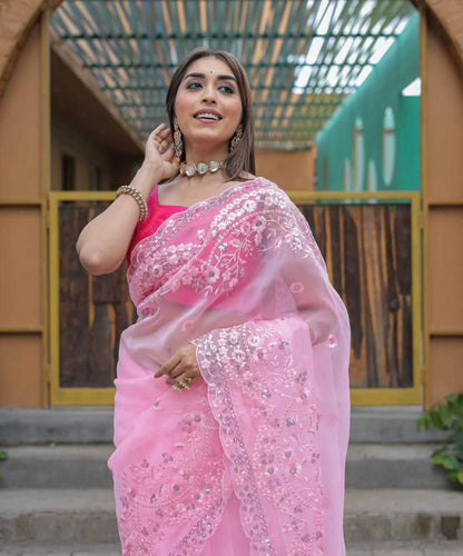 Traditional Organza Saree