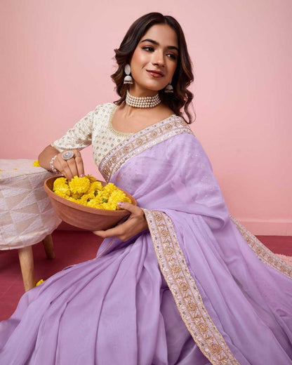 Traditional Organza Saree