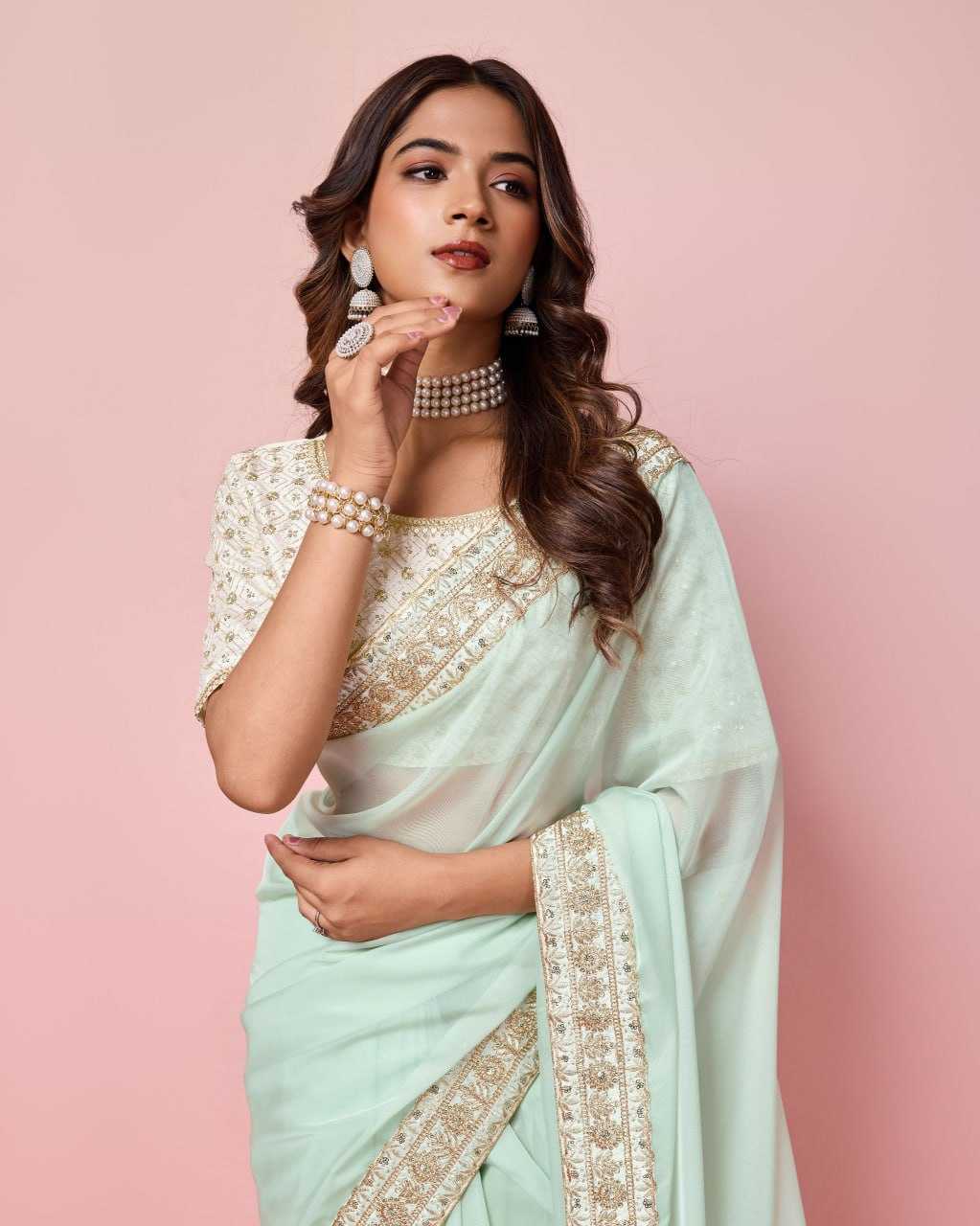Traditional Organza Saree