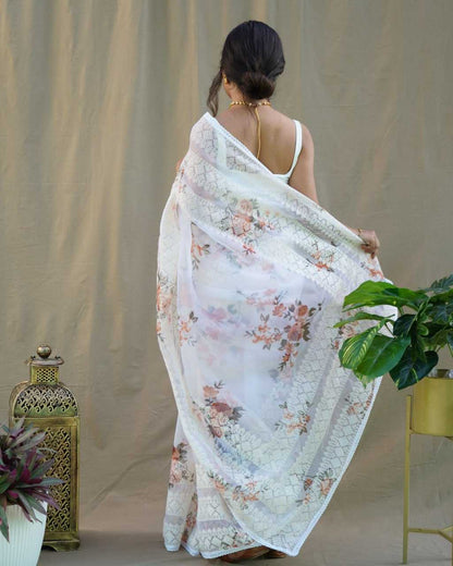 Stylish Organza Saree