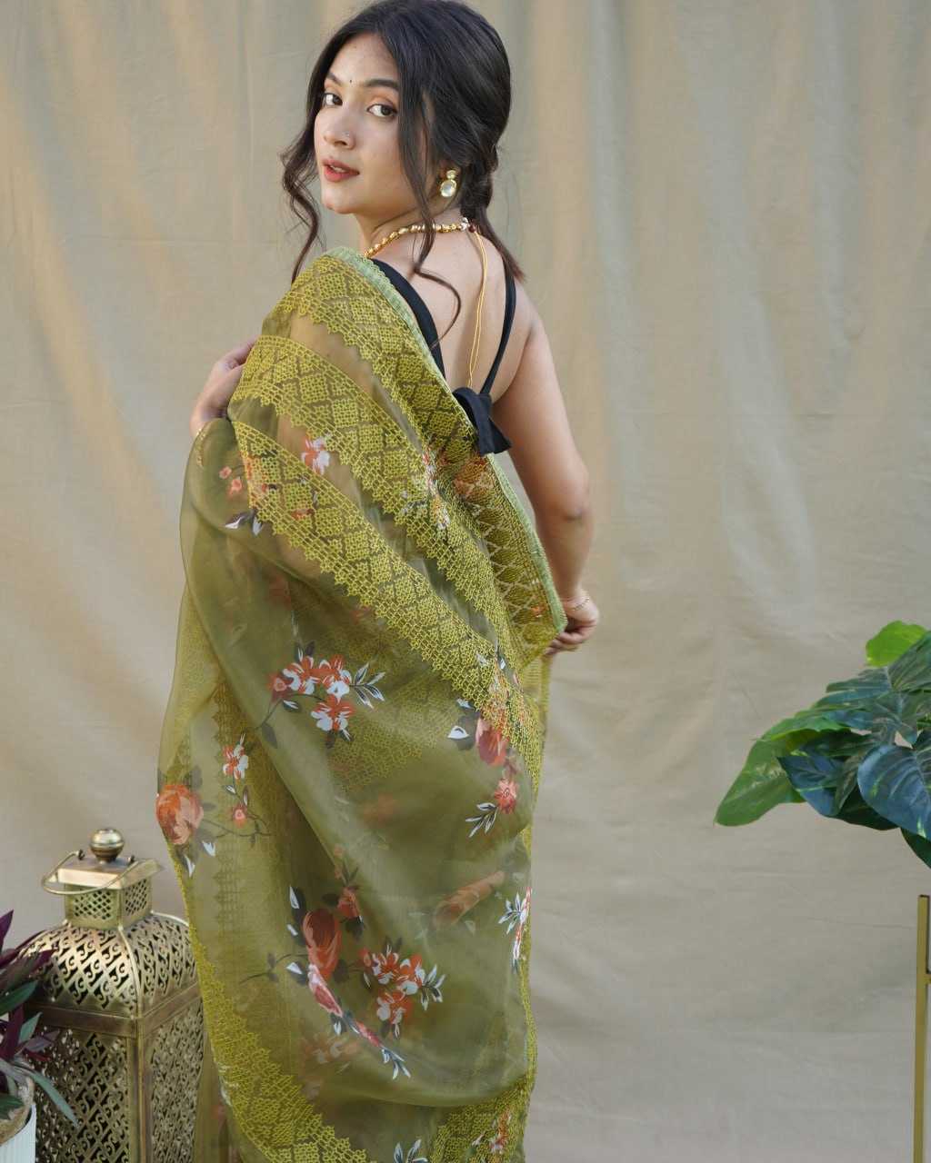 Stylish Organza Saree
