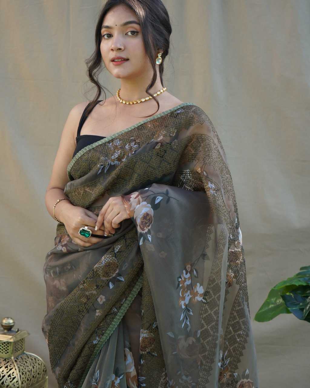 Stylish Organza Saree