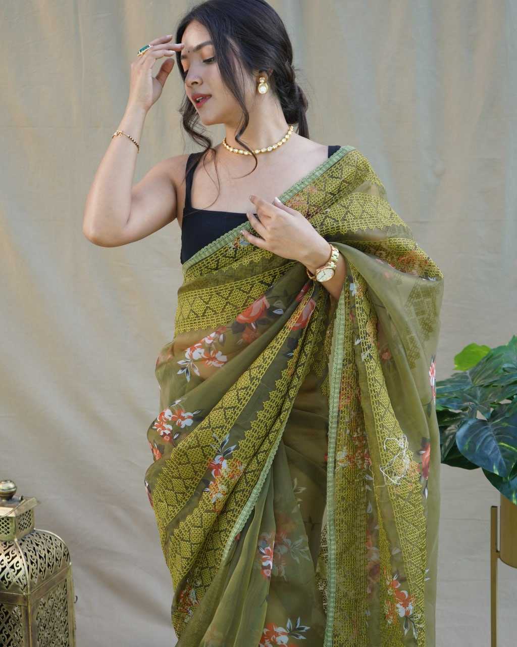 Stylish Organza Saree