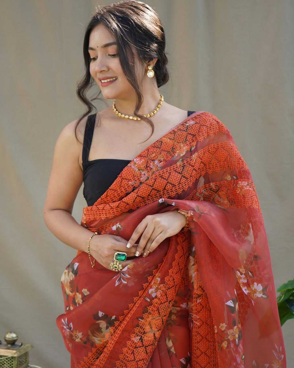 Stylish Organza Saree